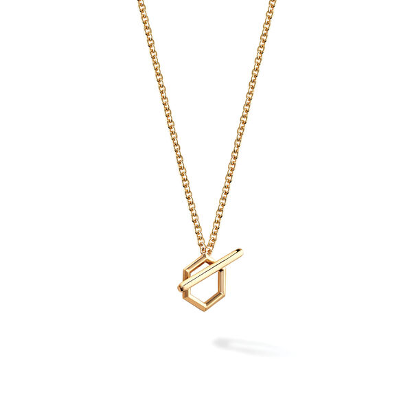 Yellow Gold Toggle Necklace