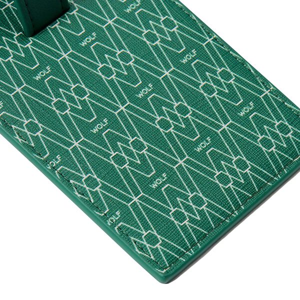 Étiquette à bagage Signature vert