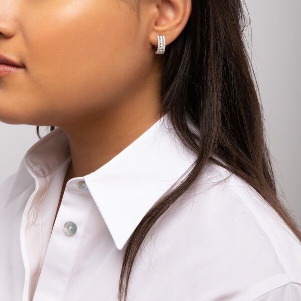 Boucles d'oreilles en diamants