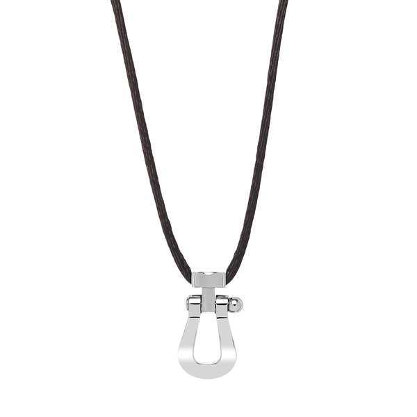 Pendentif Force 10 en or blanc, grand modèle