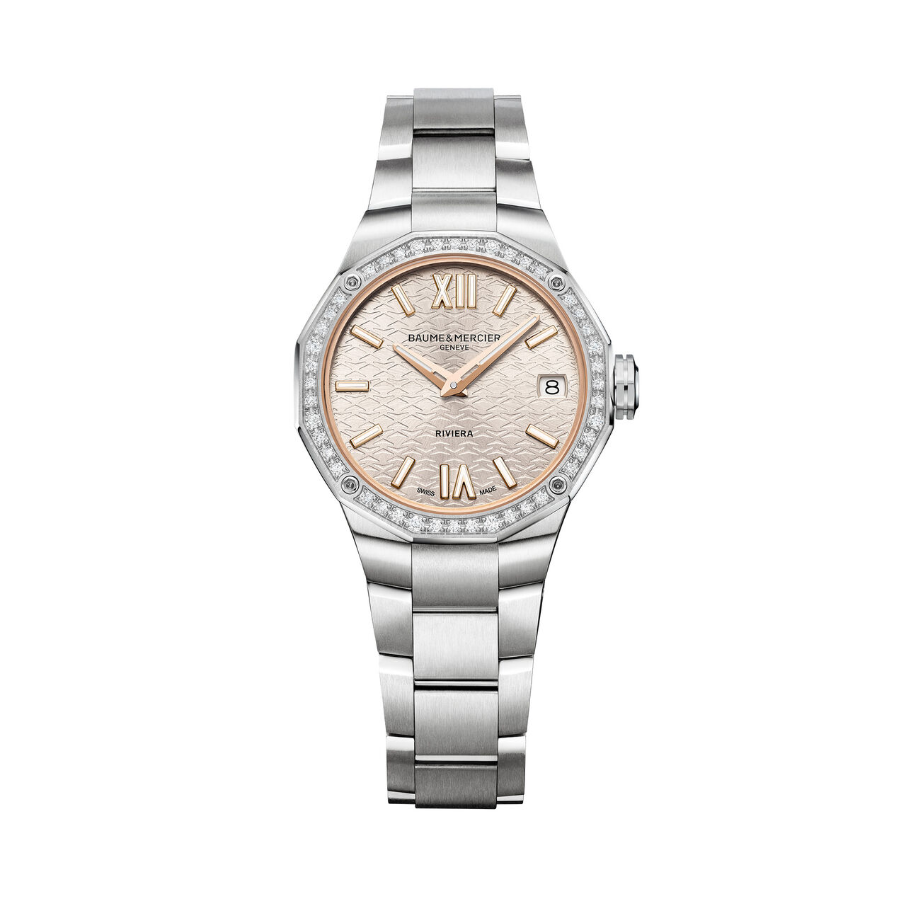 Baume & Mercier Riviera Quartz 33 mm Stainless Steel and Diamond M0A10796  image number 0