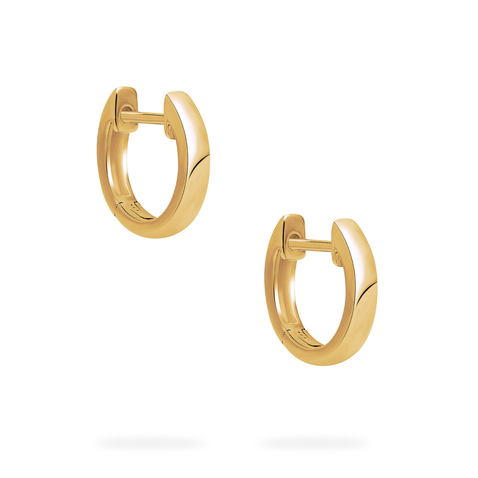 Yellow Gold Huggie Earrings For Babies