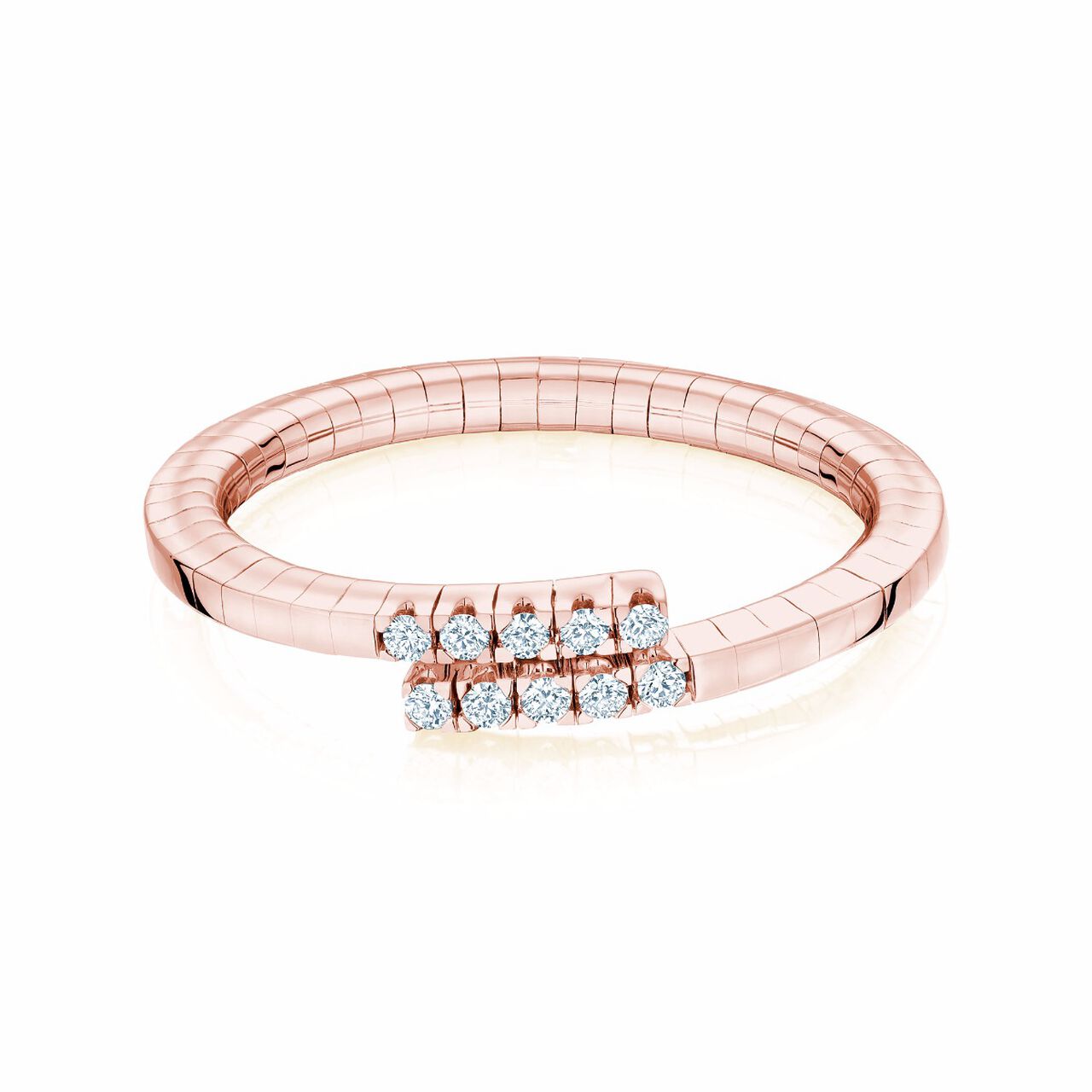 Birks Ros&eacute;e du Matin Rose Gold Flex Wrap Ring image number 0