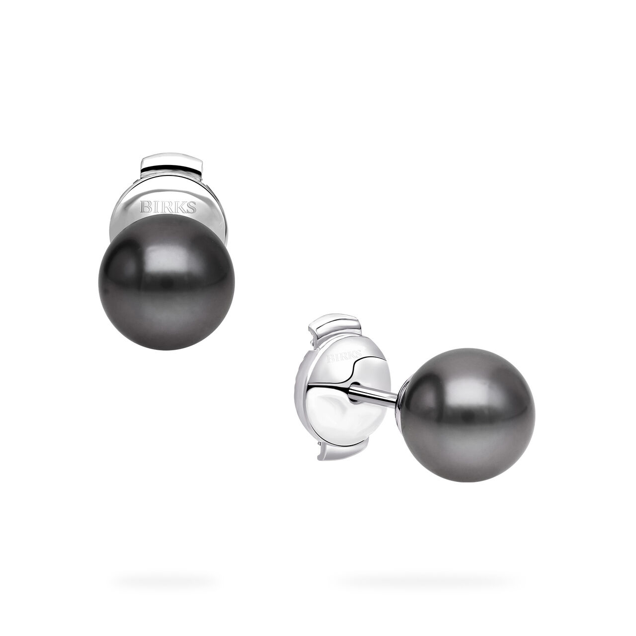 Birks Pearls Boucles d'oreilles en perles de Tahiti de 8,5 &agrave; 9 mm, en or blanc image number 0