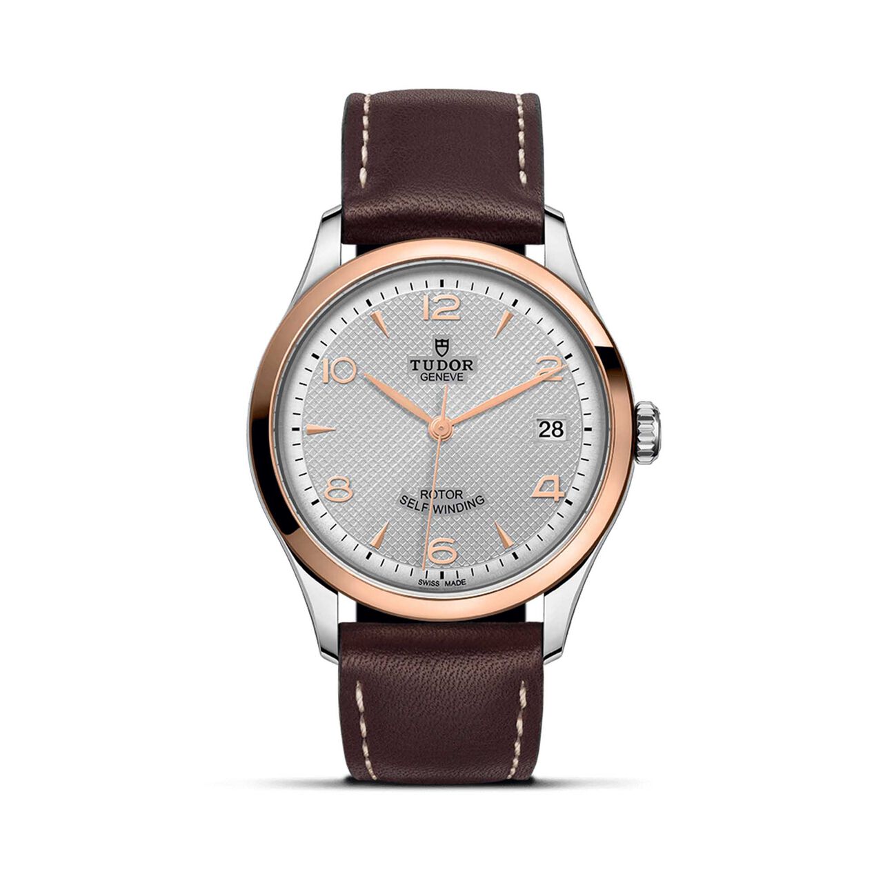 Tudor 1926 36Mm Steel Case Rose Gold Bezel Silver Dial image number 0