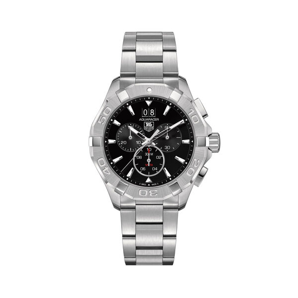 Aquaracer quartz chronographe acier 43mm