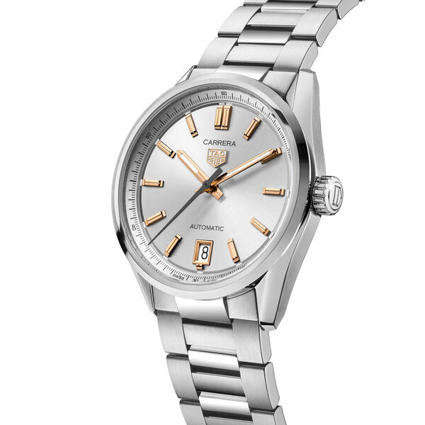 Carrera 36 mm automatique en acier inoxydable