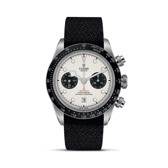 Tudor Black Bay Chrono 41Mm Steel Case Black Fabric Strap Opaline Dial With Black Counters image number 0