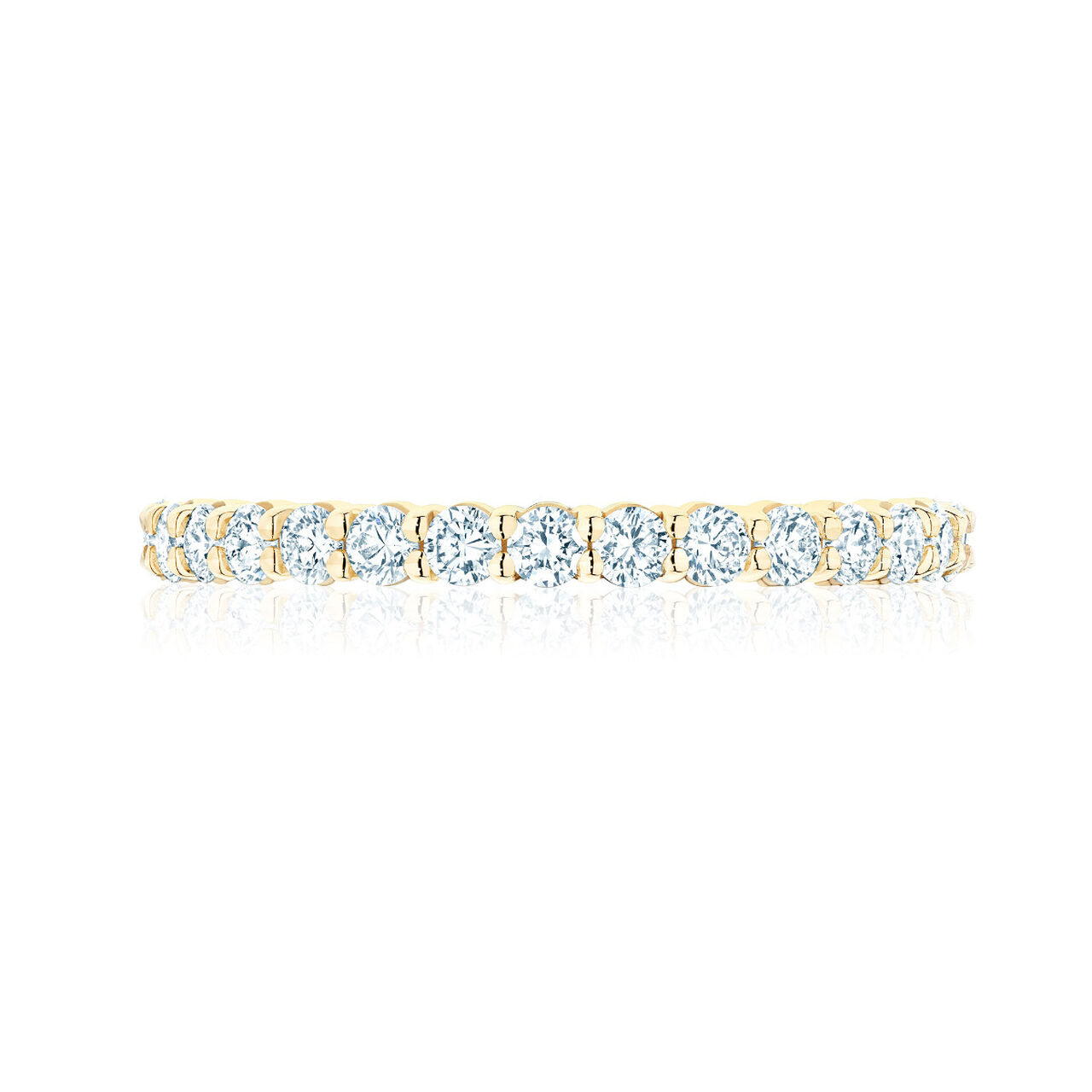 bijoux birks yellow gold and 1 11ct diamond eternity wedding band image number 0