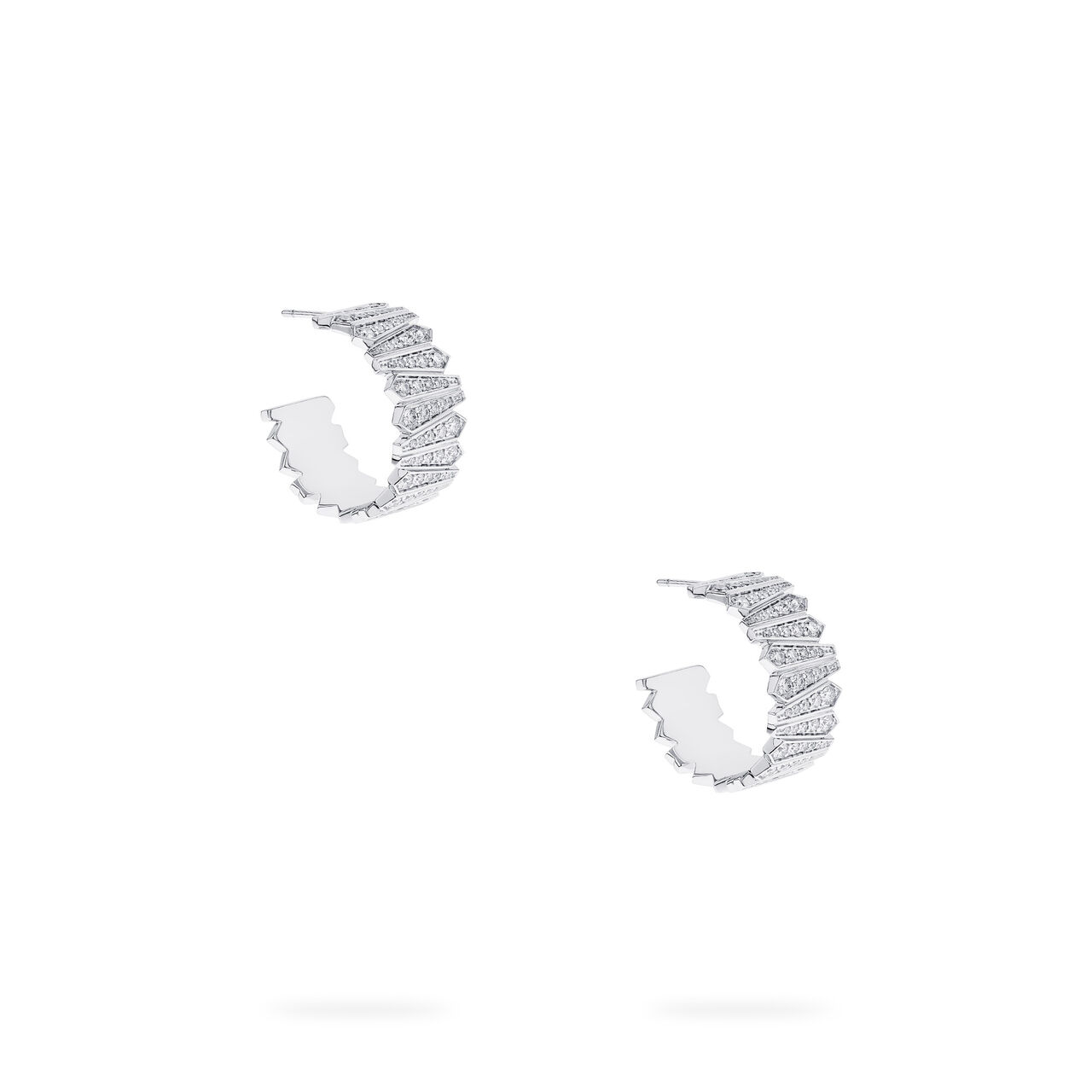 Birks Beekeper White Gold and Diamond Earrings image number 1