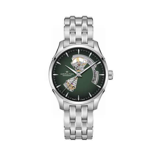 Hamilton Jazzmaster Open Heart 40 mm automatique en acier inoxydable image number 0