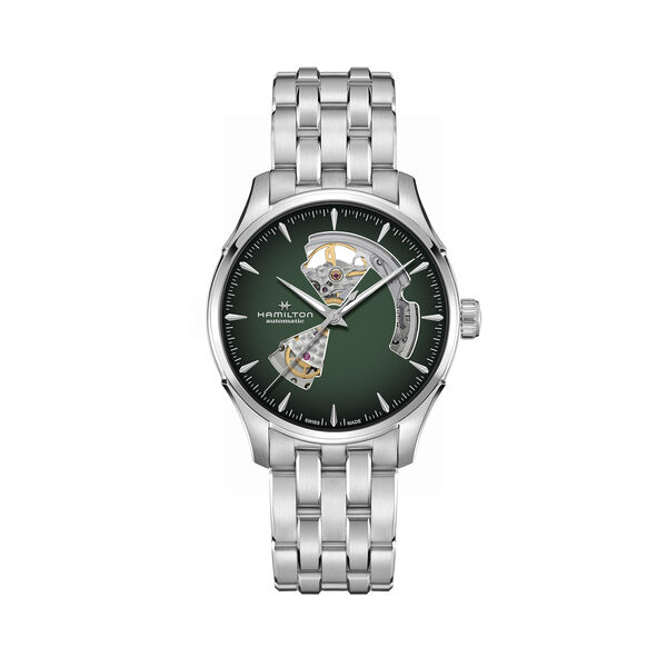 Jazzmaster Open Heart 40 mm automatique en acier inoxydable