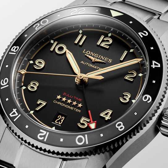 longines spirit zulu time automatic 39 mm titanium l3.802.1.53.6 image number 2
