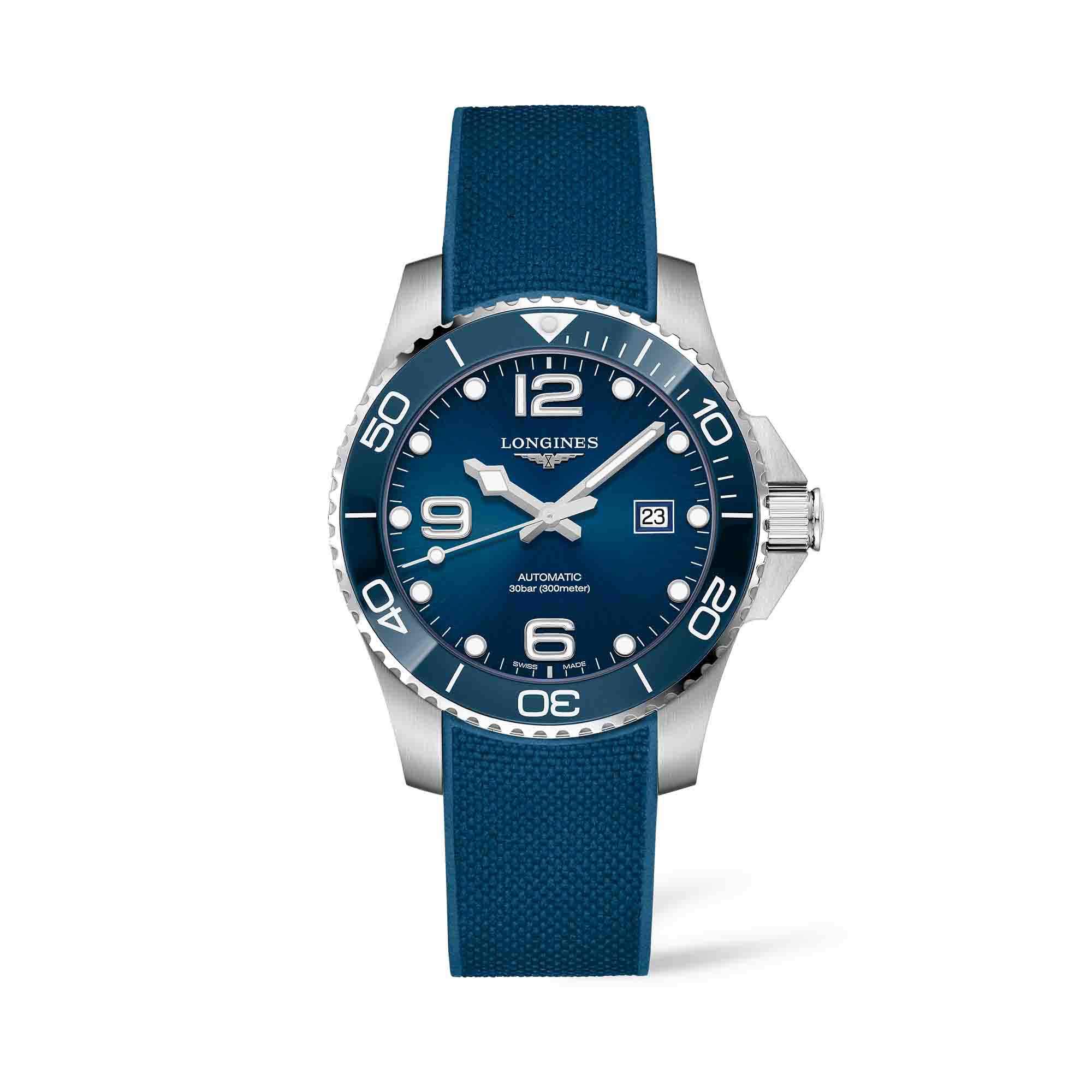Longines hydroconquest blue strap deals