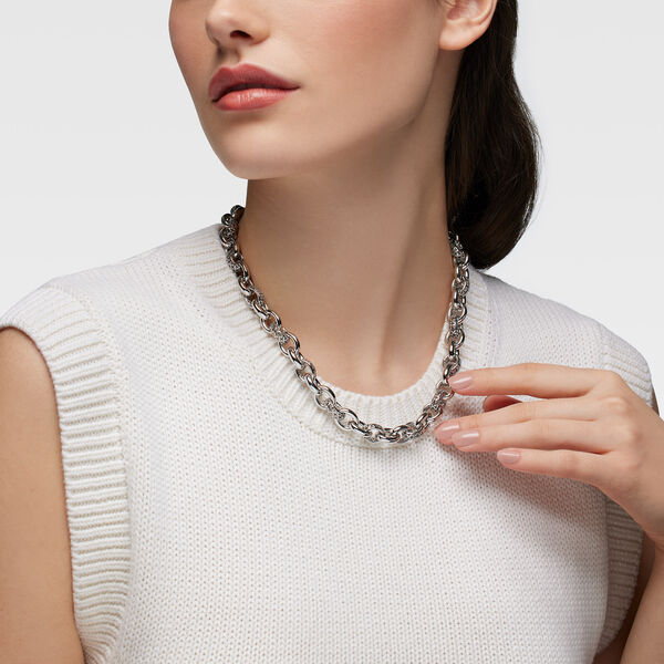 19-Inch Silver Chain Necklace