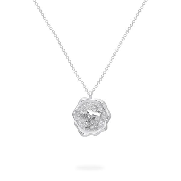 Pendentif Taureau du zodiaque en argent sterling