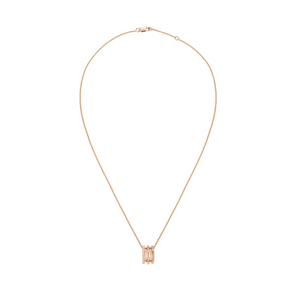 Force 10 Rise Small Rose Gold and Diamond Pavé Pendant