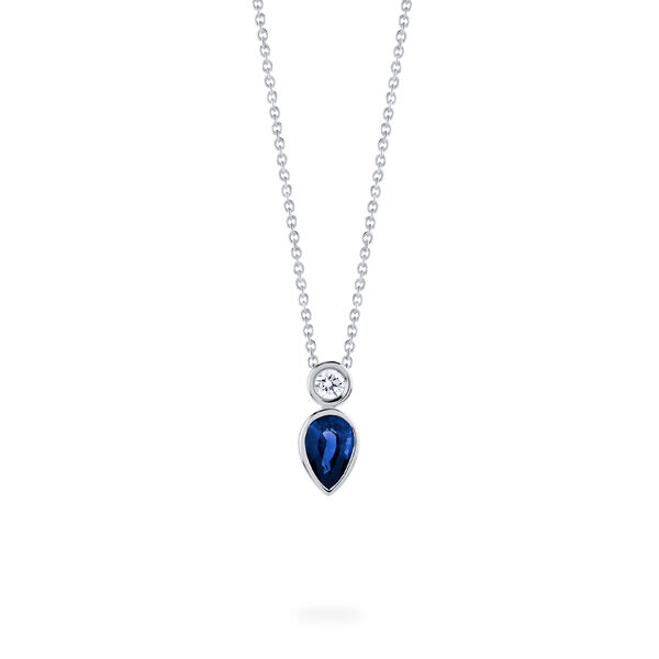 Diamond and Sapphire Pendant