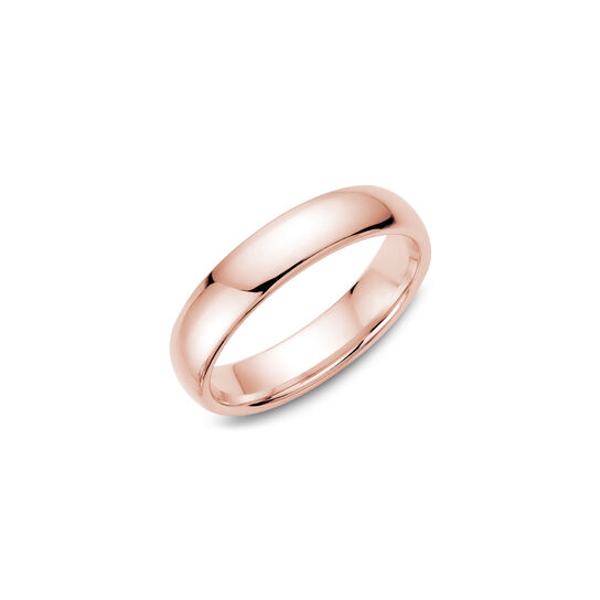 Birks 5 mm Wedding Band Rose Gold Angle image number 1
