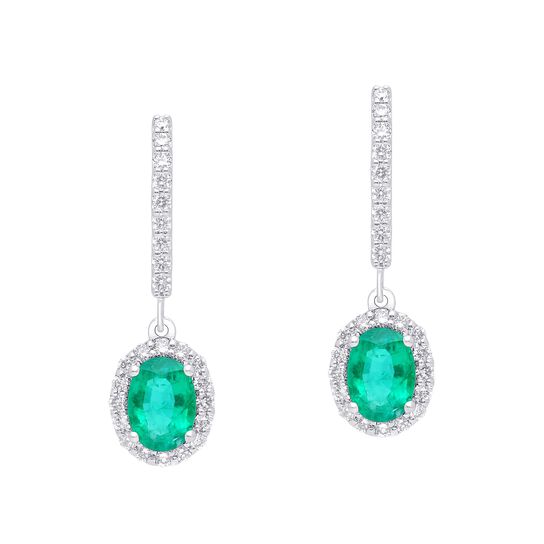 maison birks salon oval emerald drop earrings sg05252e cp ru em front image number 0