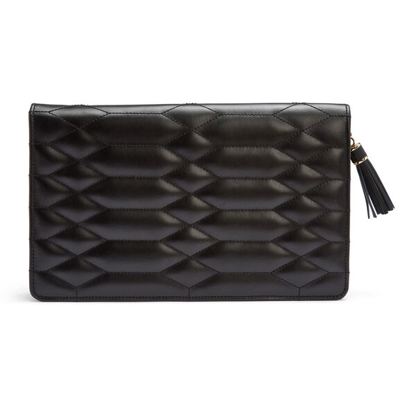 Portefeuille à bijoux Caroline noir, grand modèle 