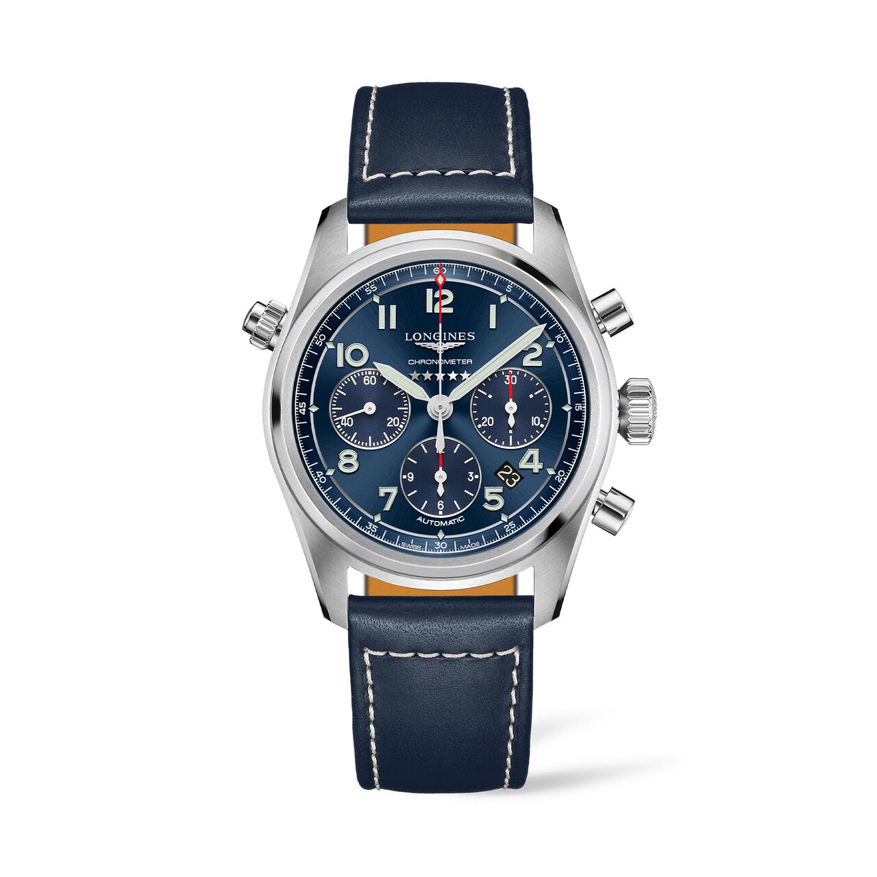 maison birks longines longines spirit chronometer automatic steel 42mm l38204930 image number 0