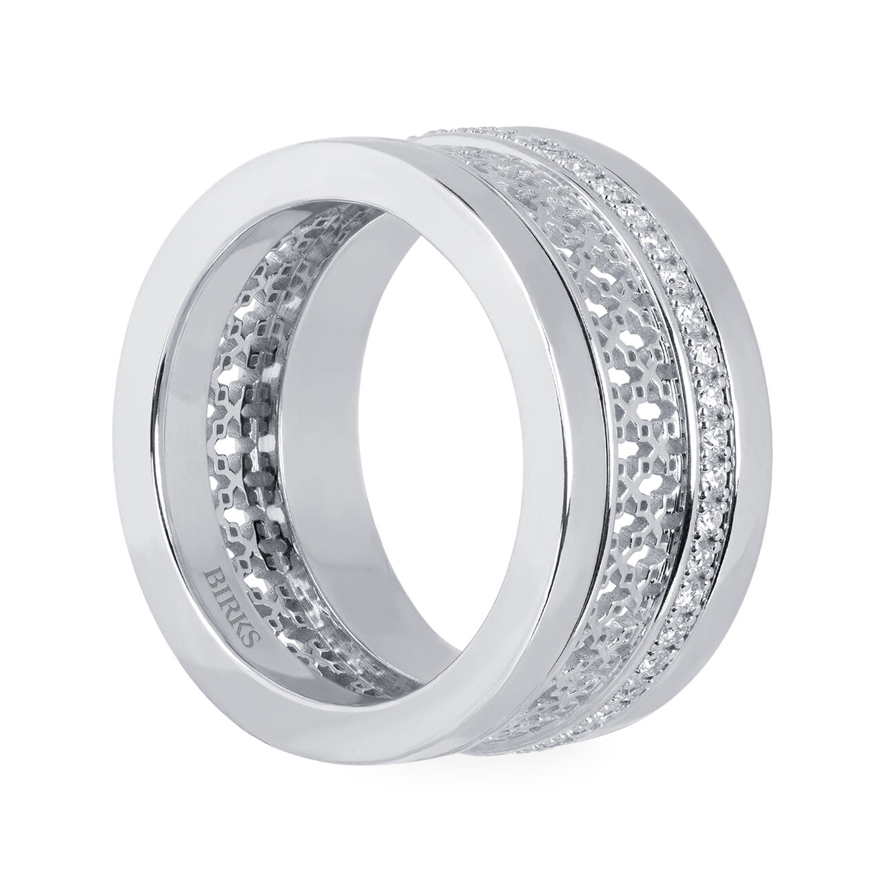 White Gold Diamond Ring image number 2