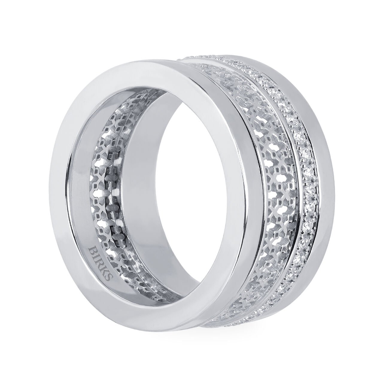 Bague en or blanc et diamants image number 2