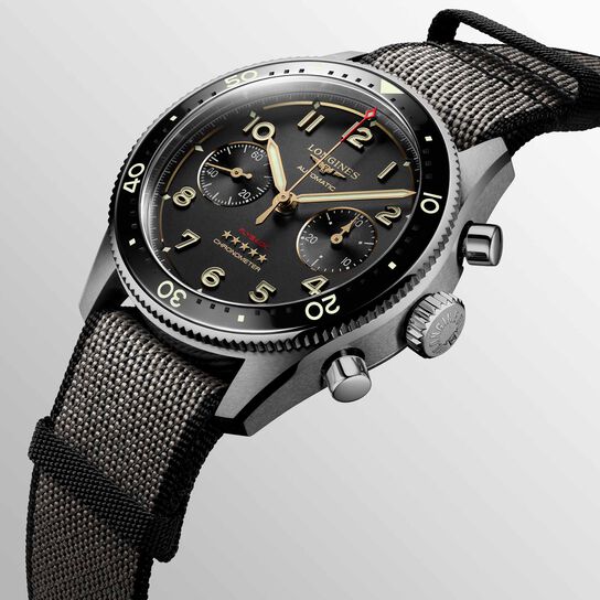 Longines Spirit Automatic 42 mm Stainless Steel L3.821.1.53.2 Angle image number 2