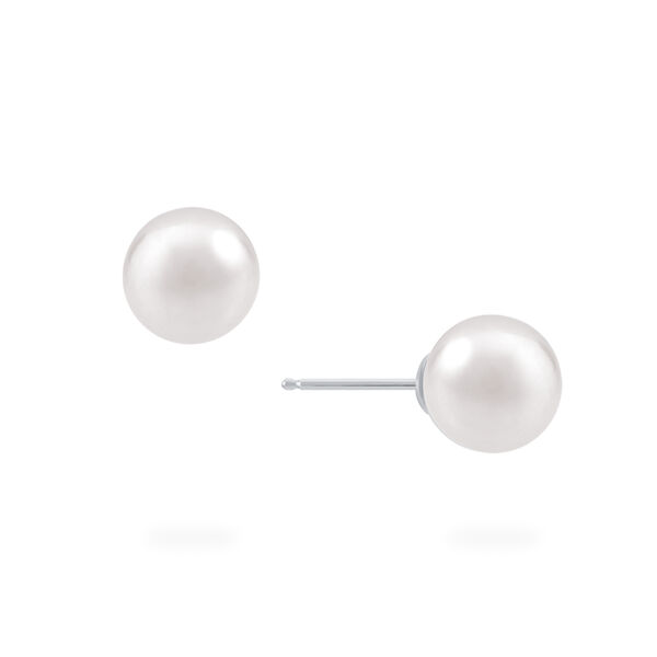 Boucles d'oreilles perles 8-9 mm en argent