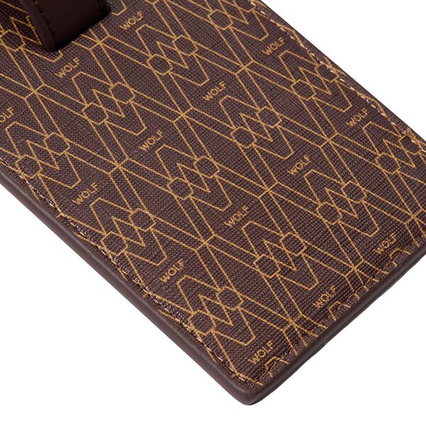Étiquette à bagage Signature brun