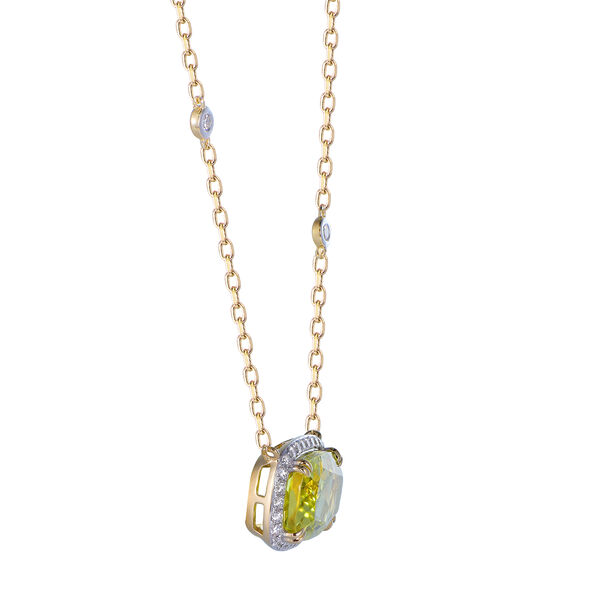Pendentif Quartz Citron en Or Jaune