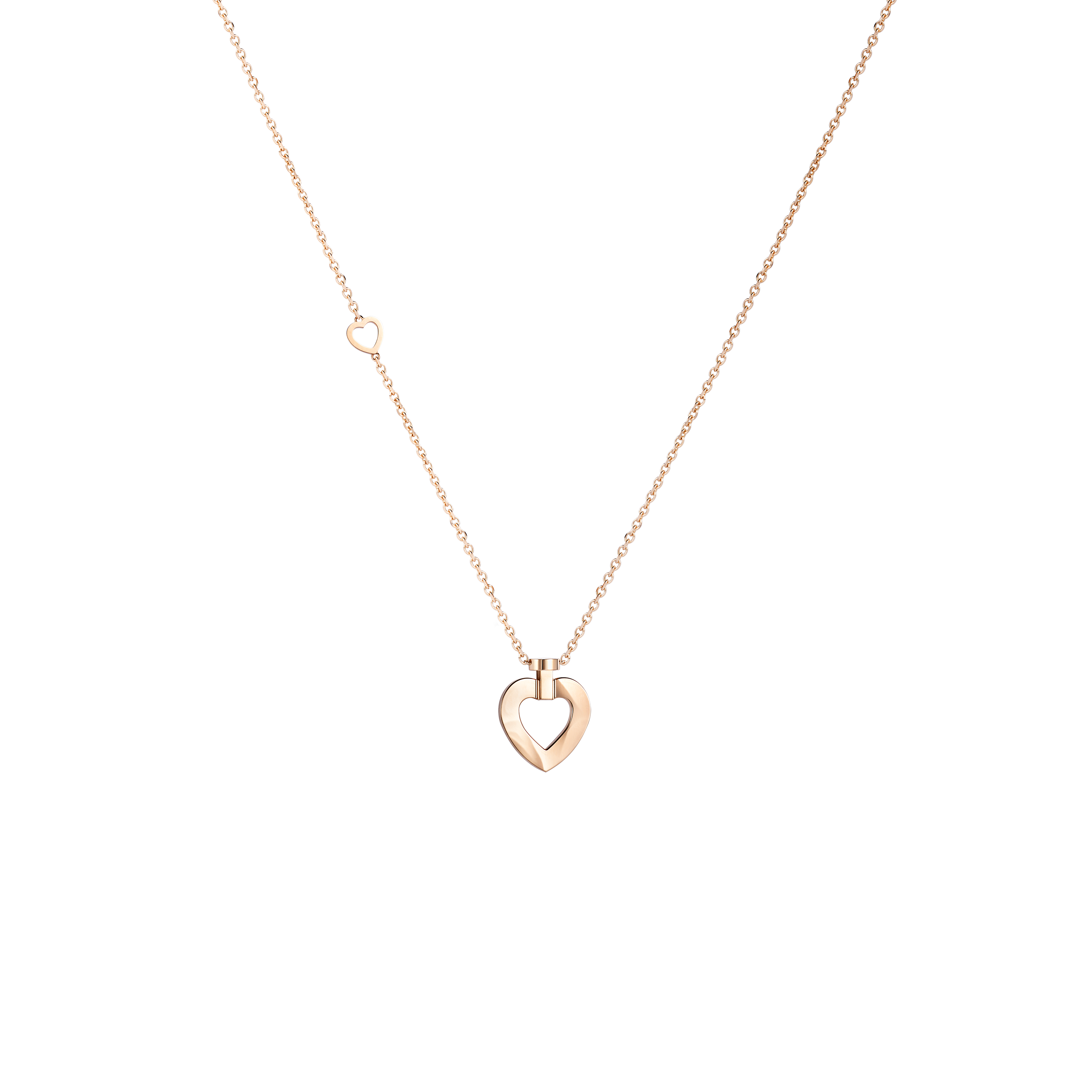 Pretty Woman Sunlight L♥VE Message Small Rose Gold and Diamond Pavé Pendant
