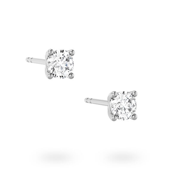 Round-Cut Solitaire Diamond Earrings