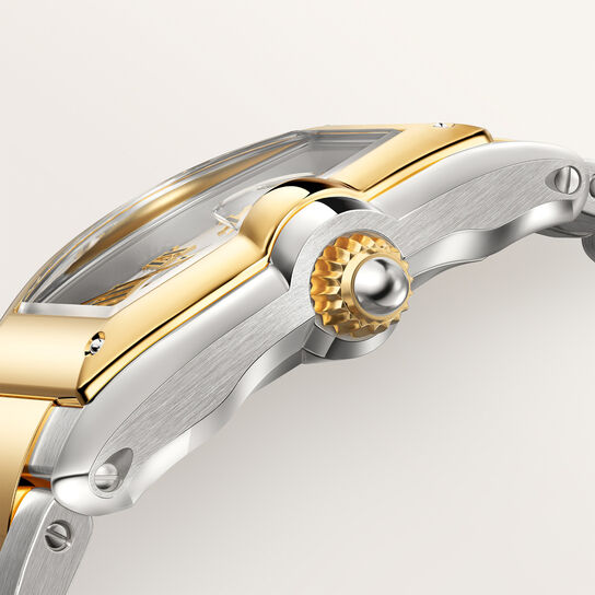 Cartier Roadster 42 x 35 mm automatique en acier et or jaune, moyen mod&egrave;le image number 4