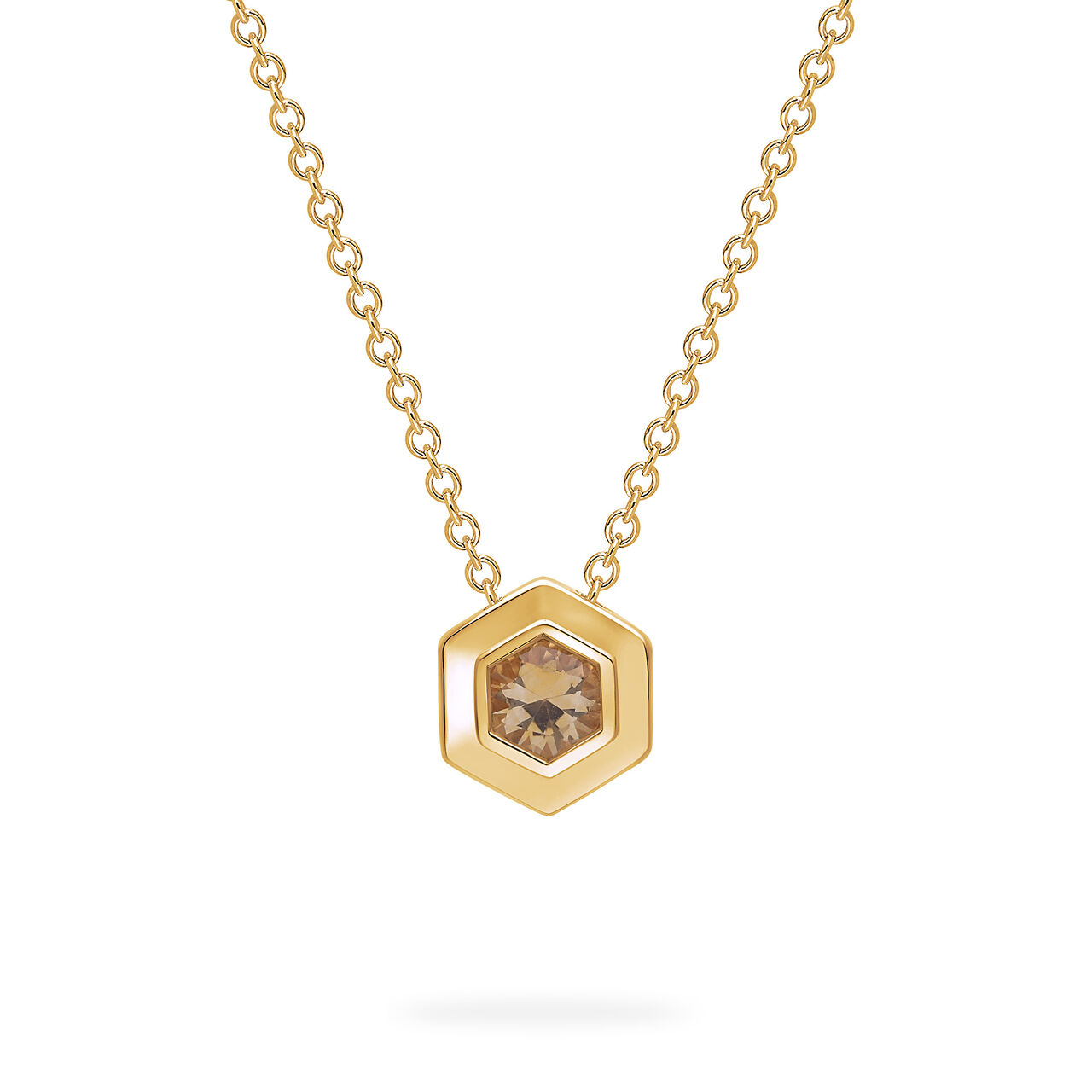 Birks Bee Chic Yellow Gold Birthstone Pendant, Citrine image number 0