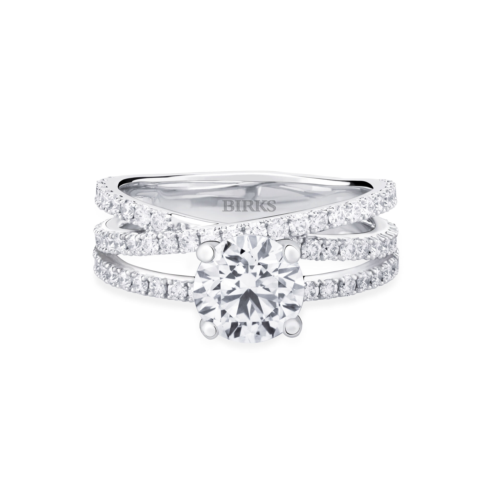Infinity Diamond Engagement Ring Birks Ros e Du Matin