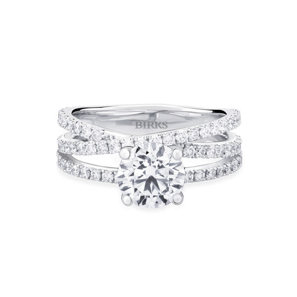 Infinity Round Solitaire Diamond Engagement Ring