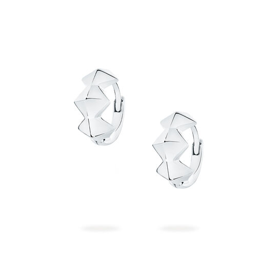 bijoux birks iconic silver rock pearl huggie earrings image number 0