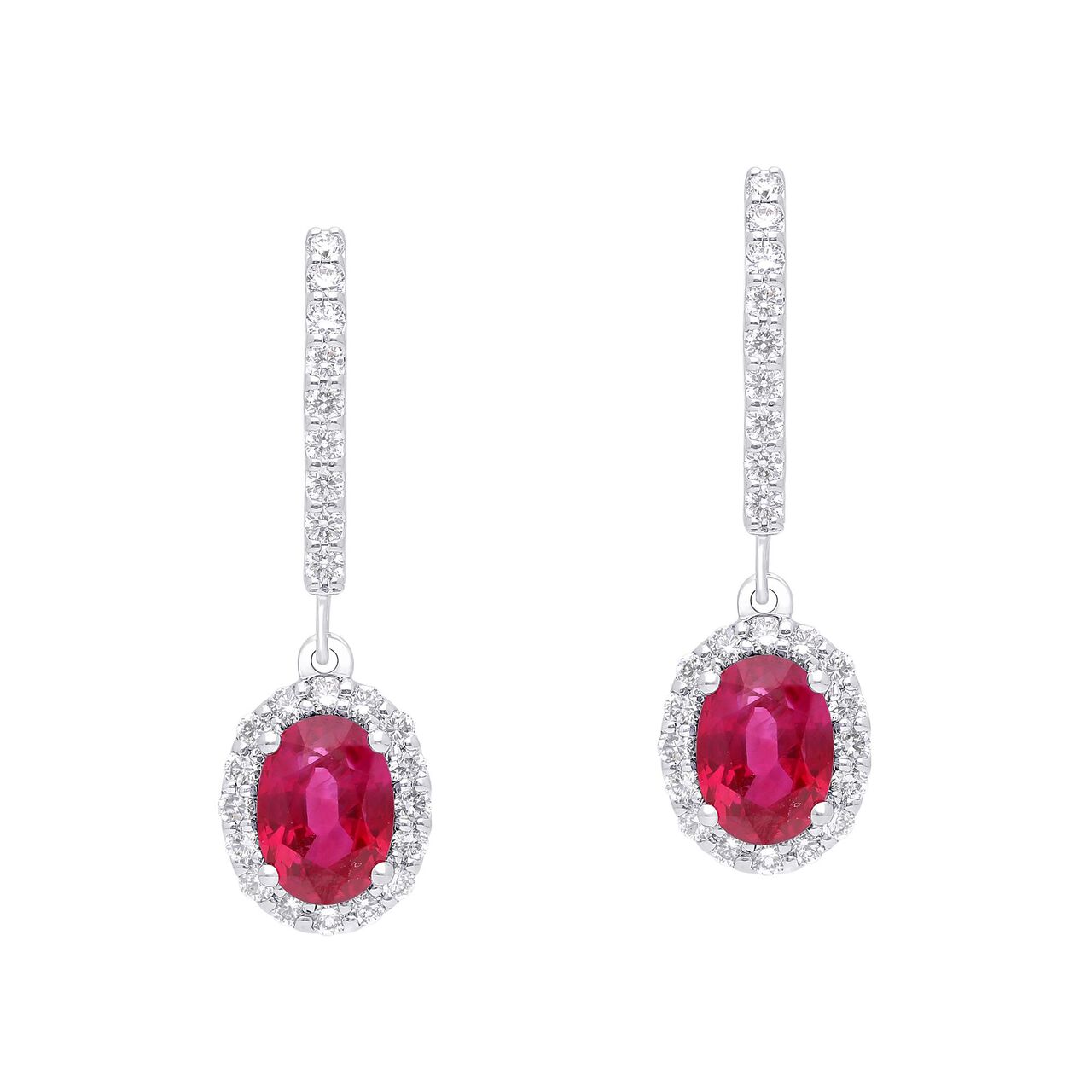 maison birks salon oval ruby drop earrings sg05252e cp ru front image number 0