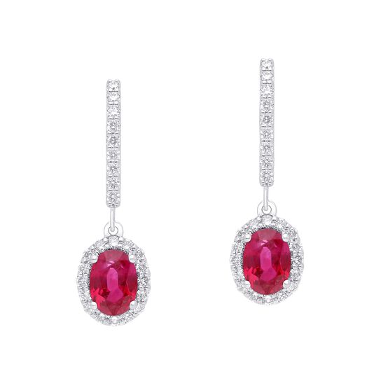 maison birks salon oval ruby drop earrings sg05252e cp ru front image number 0