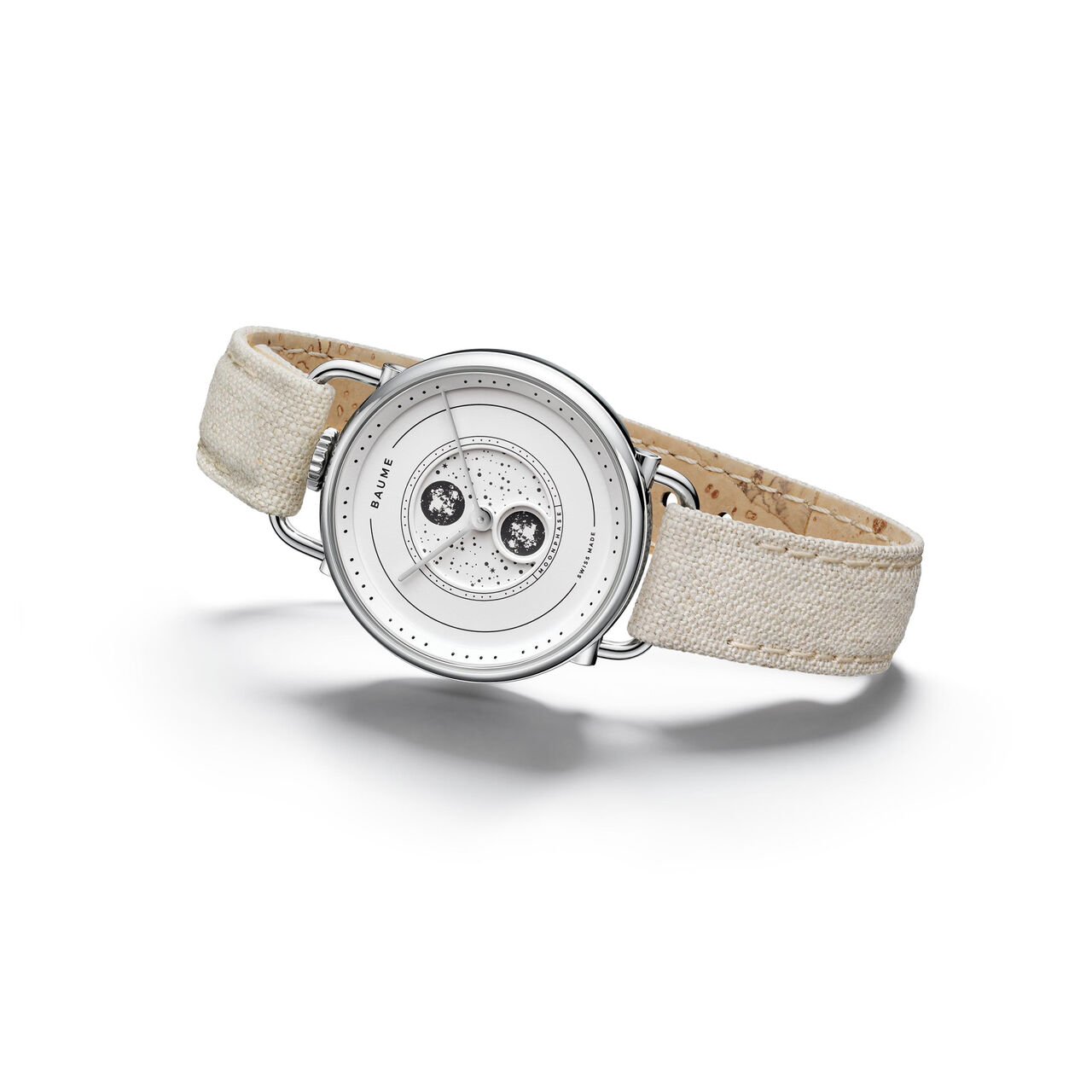 Baume Quartz Moonphase 35 mm Stainless Steel image number 2