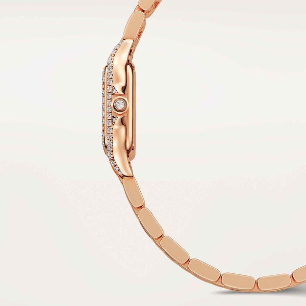 Panthère de Cartier 25 x 20mm quartz en or rose et diamants, mini modèle