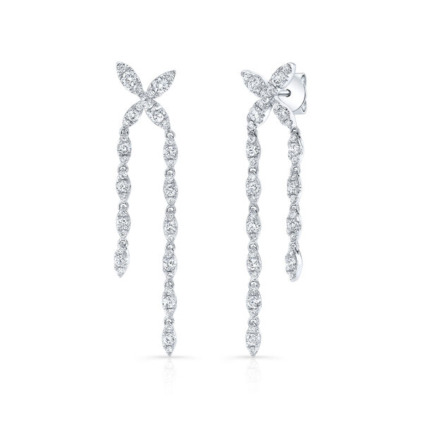 High Jewellery White Gold and Diamond Pavé Drop Earrings
