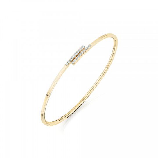 bijoux birks rosee du matin yellow gold flex wrap bracelet image number 0