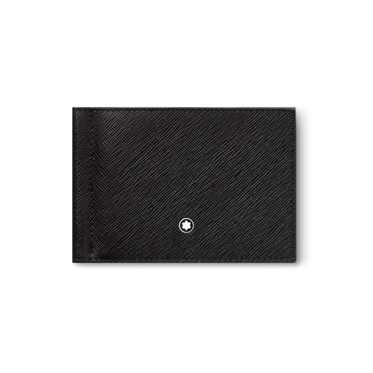 Montblanc Portefeuille noir Sartorial &agrave; 6 emplacements pour cartes avec pince &agrave; billets image number 0