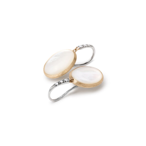 Siviglia Yellow Gold, Mother-of-Pearl and Diamond Earrings