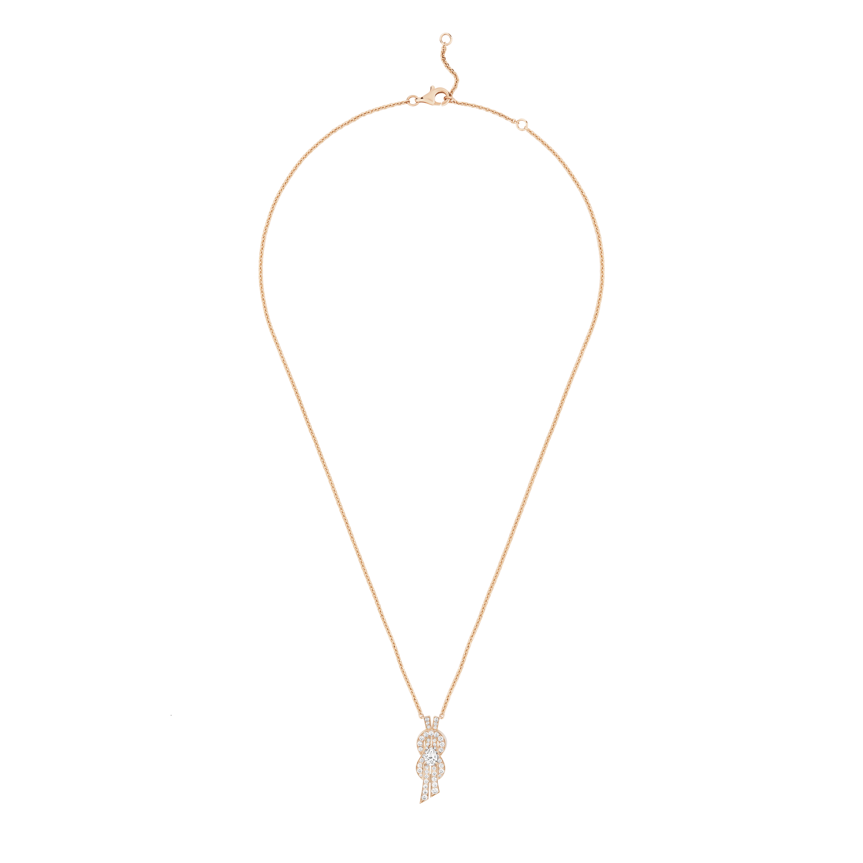 Chance Infinie Medium Rose Gold and Diamond Pendant