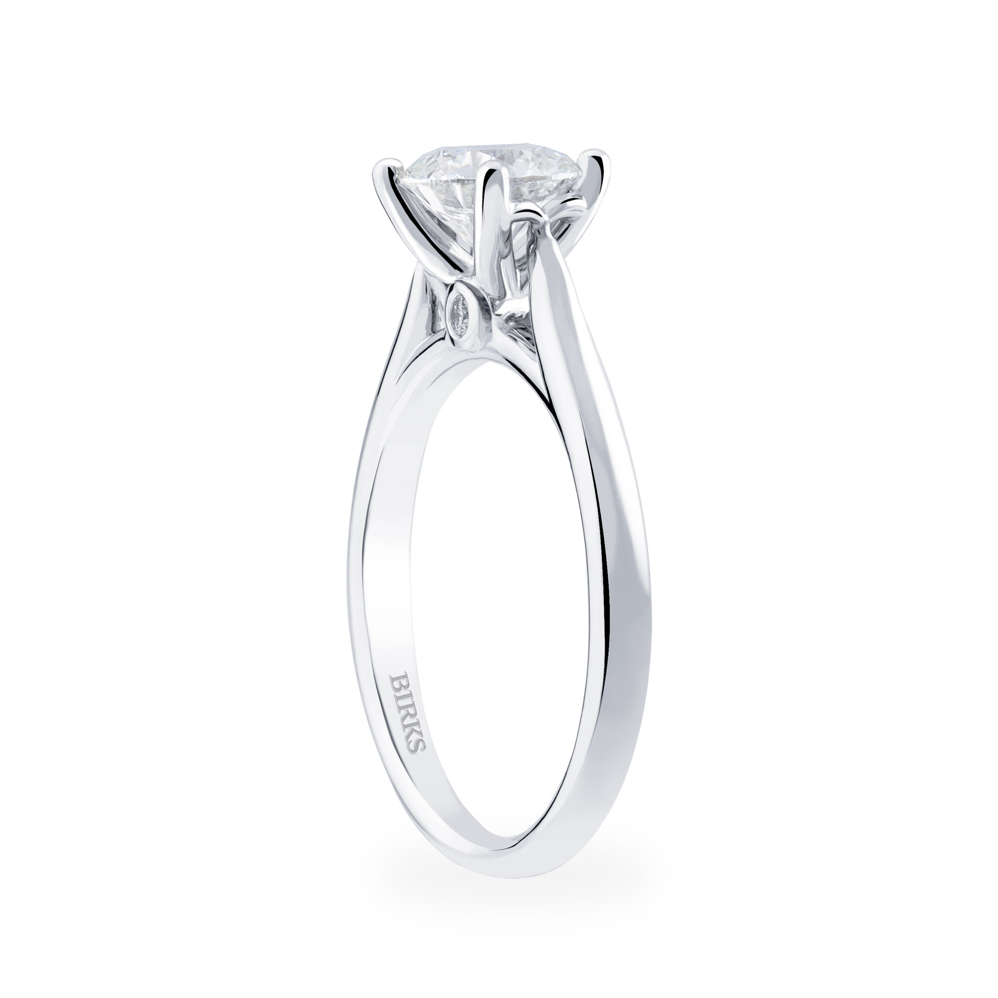 Circle solitaire engagement rings clearance
