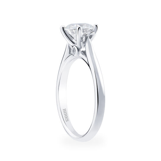 bijoux birks 1879 round solitaire diamond engagement ring  image number 3